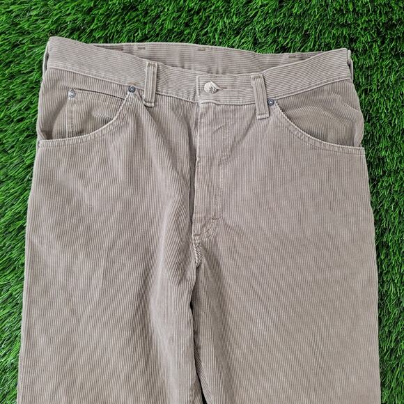 Vintage 70s LEE Riders Corduroy Pants 28x31 Faded TALON Zip - Picture 5 of 16